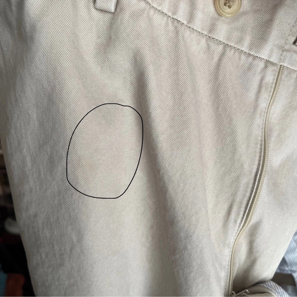 Peter Millar Pants Beige Chinos Flat Front Pima Cotton Ankle 38x32 - Picture 5 of 7